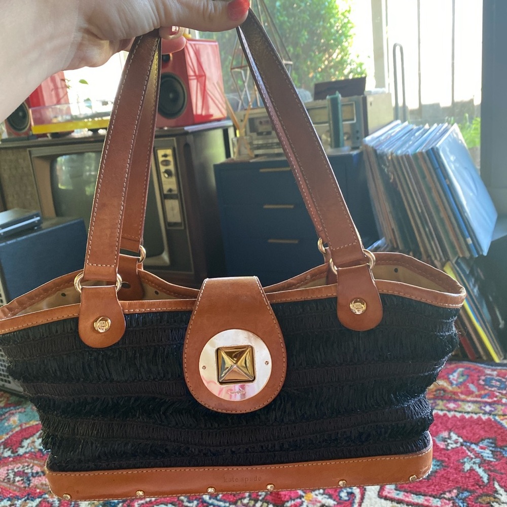Kate Spade Rattan Wood Purse
